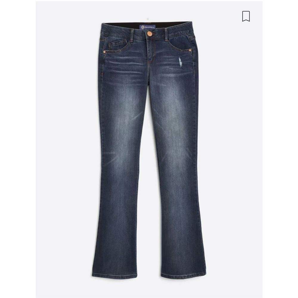 Democracy Women's Dark Wash Bootcut Jeans - Blue